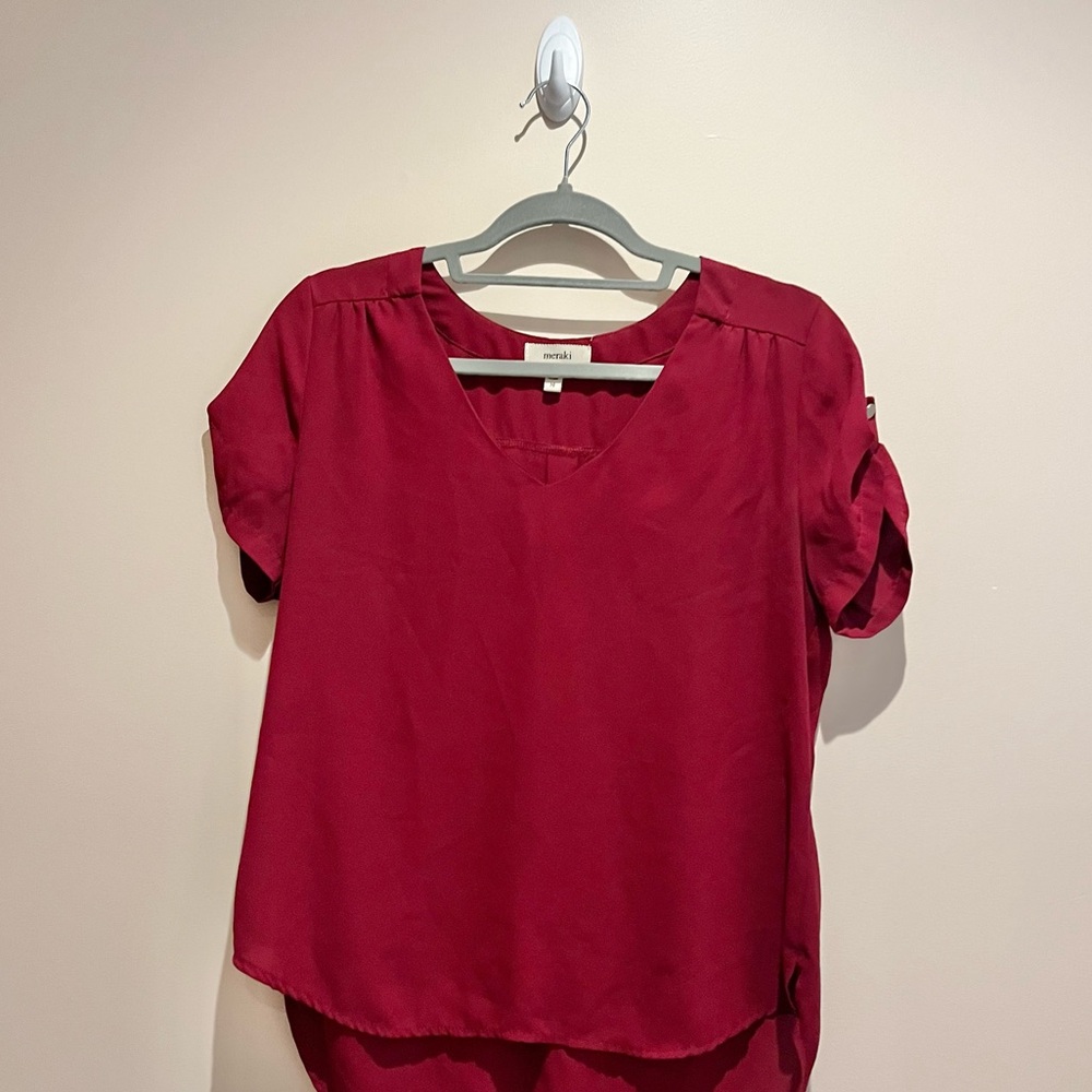 Red blouse
